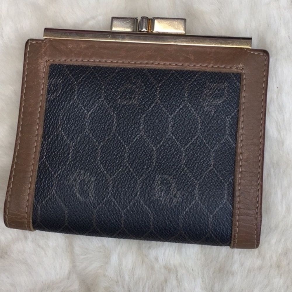 EUC VTG 💯Authentic ‼️CHRISTIAN DIOR‼️Honeycomb Monogram Leather Wallet - Picture 2 of 6